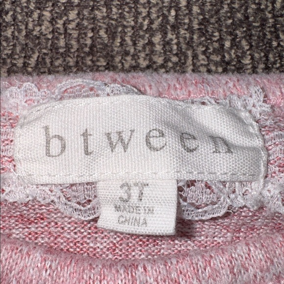 btween Pink Glitter Love Long Sleeve Tee - Picture 2 of 2